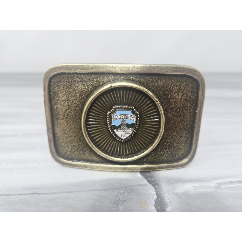 Pennsylvania‎ Gettysburg STATE SOUVENIR BELT BUCKLE Brass